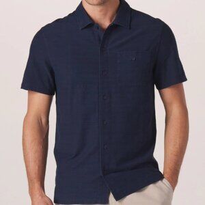 NWT The Normal Brand | Sequoia Jacquard Button Down in Normal Navy - L